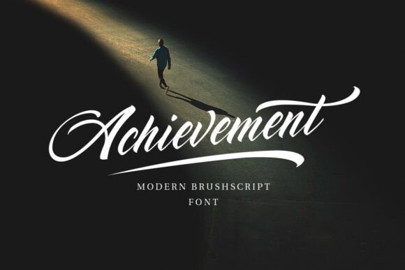 Achievement: A Bold Script Font for Modern Brand Campaigns