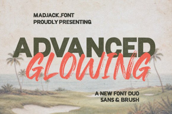 Advance Glowing: A Retro Font Duo for Branding