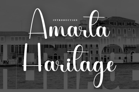 Amarta Haritage Font: Elevating Digital Branding with Elegant Script Typography
