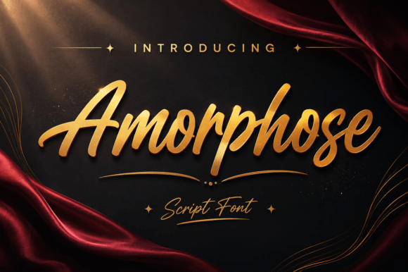 Amorphose: A Manuscript Script Font for Modern Brand Campaigns