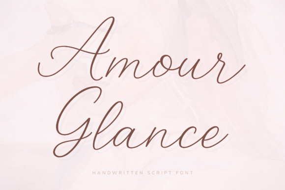 Amour Glance: An Elegant Script Font for Web Design