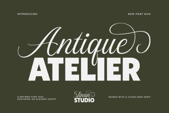 Antique Atelier Duo: A Heritage-Inspired Font for Elegant Campaign Design