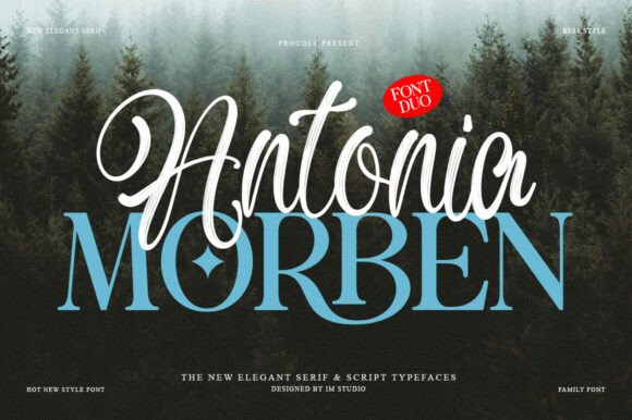 Antonia Morben Duo: A Premium Script Font for Web Design