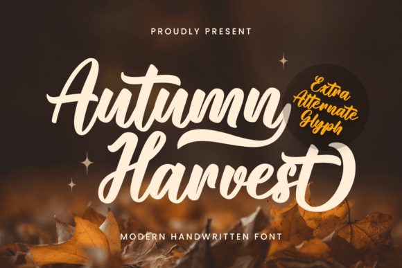 Autumn Harvest: A Cozy Script Font for Crafters and Makers