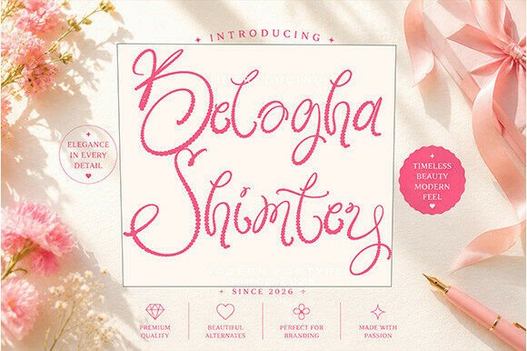Beluga Shimtey: A Graceful Modern Script Font Review