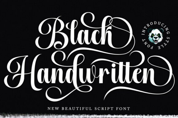Black Handwritten: A Sophisticated Script Font for Elegant Branding