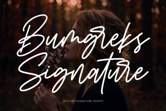 Bumgreks Signature: A Stylish Script Font for Elegant Editorial Design