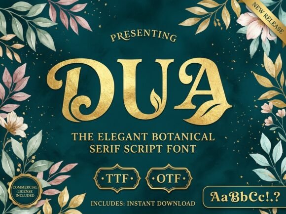 Dua Font: Elevate Your Brand with Organic Luxury Typography