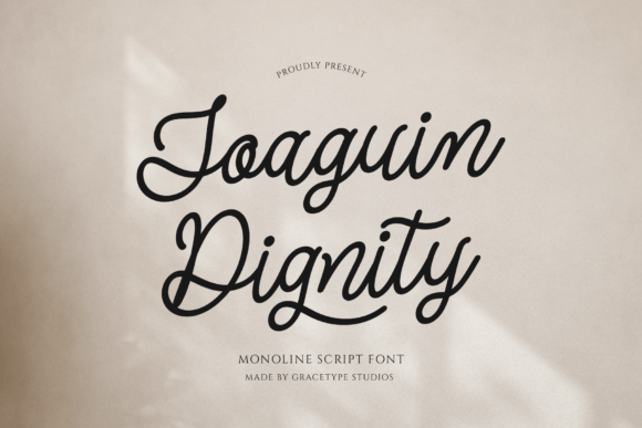 Joaguin Dignity: A Refined Script Typeface for Editors