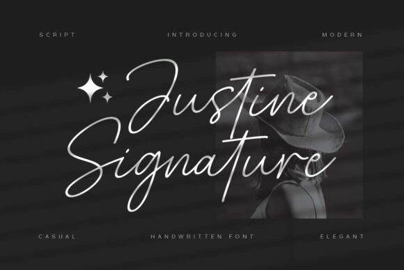 Justine Signature: A Handwritten Script for Makers