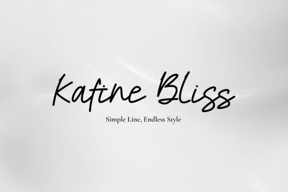 Kafine Bliss: A Script Handwritten Font for Crafters and Product Designers