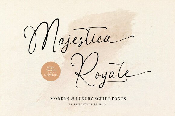 Majestica Royale: A Modern Luxury Script Font