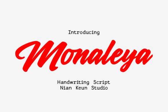 Monaleya: A Bold Script Font for Modern Brands