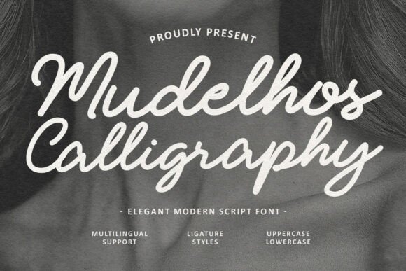 Mudelhos Calligraphy: A Modern Script Font for Crafters
