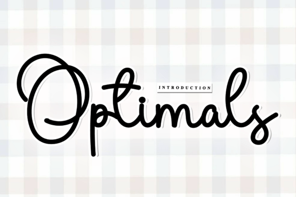 Optimals: The Rhythmic Script Font for Modern Marketers