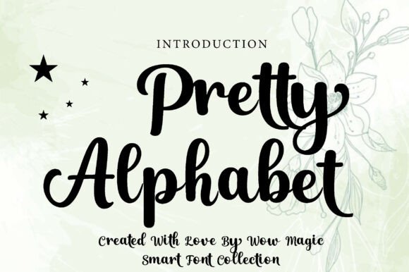 Pretty Alphabet: A Stylish Script Font for Elegant Branding
