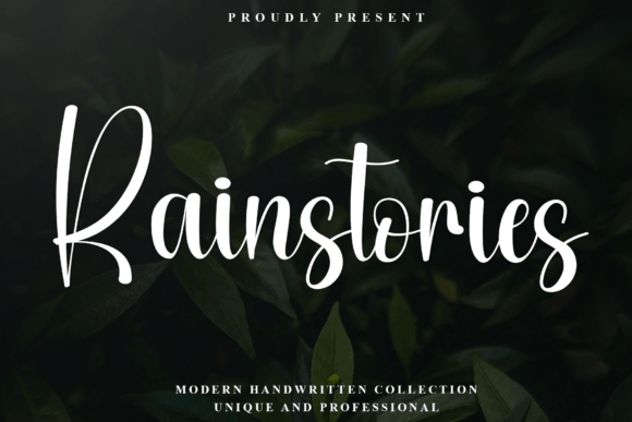 Rainstories: The Elegant Script Font for Makers