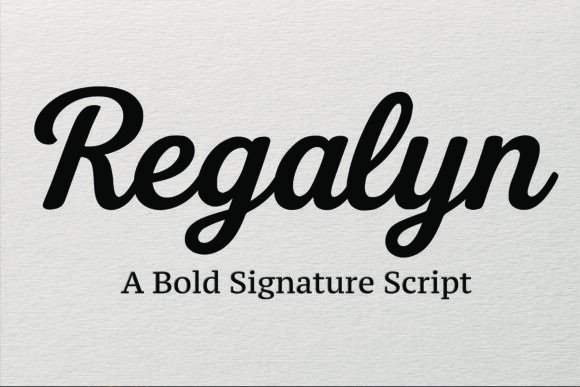 Regalyn: A Bold Signature Script for Branding