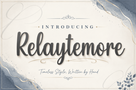 Relaytemore: A Contemporary Script Font for Makers