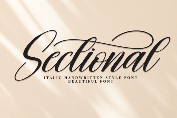 Sectional: A Refined Script Font for Sophisticated Branding