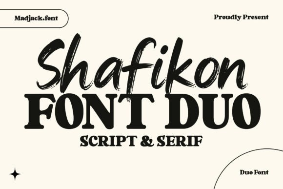 Shafikon: The Elegant Duo Font for Modern Marketers