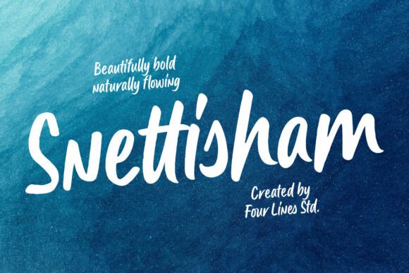Snettisham: A Bold Handwritten Script for Crafters