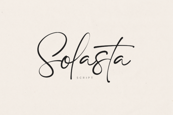 Solasta: A Signature Script Font That Elevates Small Business Branding