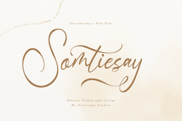 Somtiesay Font: Elegance Meets Versatility in Calligraphy Design