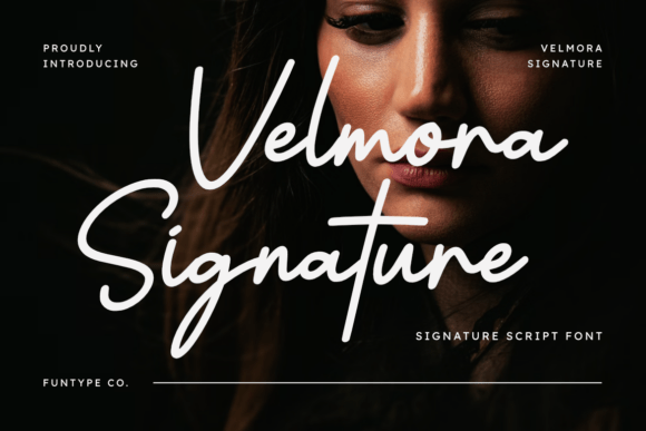 Velmora: A Signature Script Font That Elevates Small Business Branding
